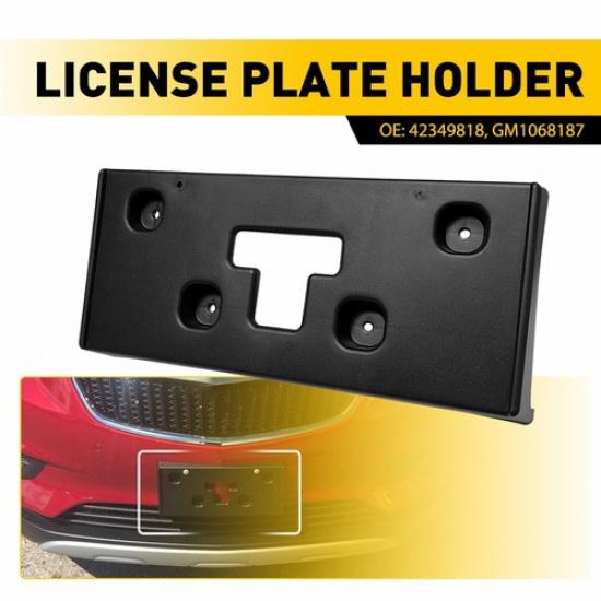 ABS Front License Bracket Plate Black GM1068187 Fits For 2017- Buick Encore