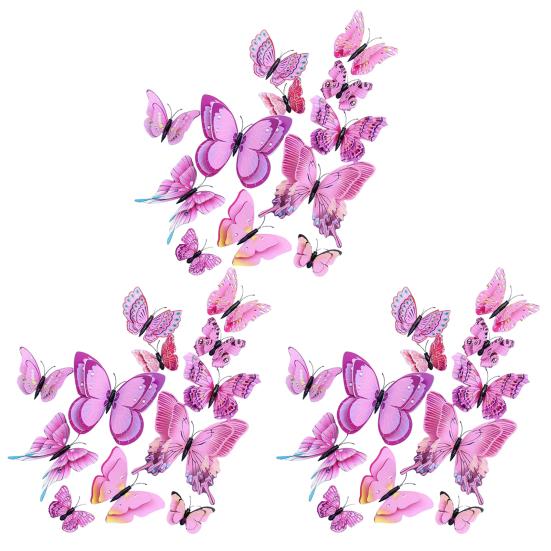 

Yousheng 36 шт./набор 3D наклейка на стену в виде бабочки, магнитная, самоклеящаяся, двухслойная, настенное искусство с бабочками, декоративная наклейка для дома, гостиной, ко Дню святого Валентина B