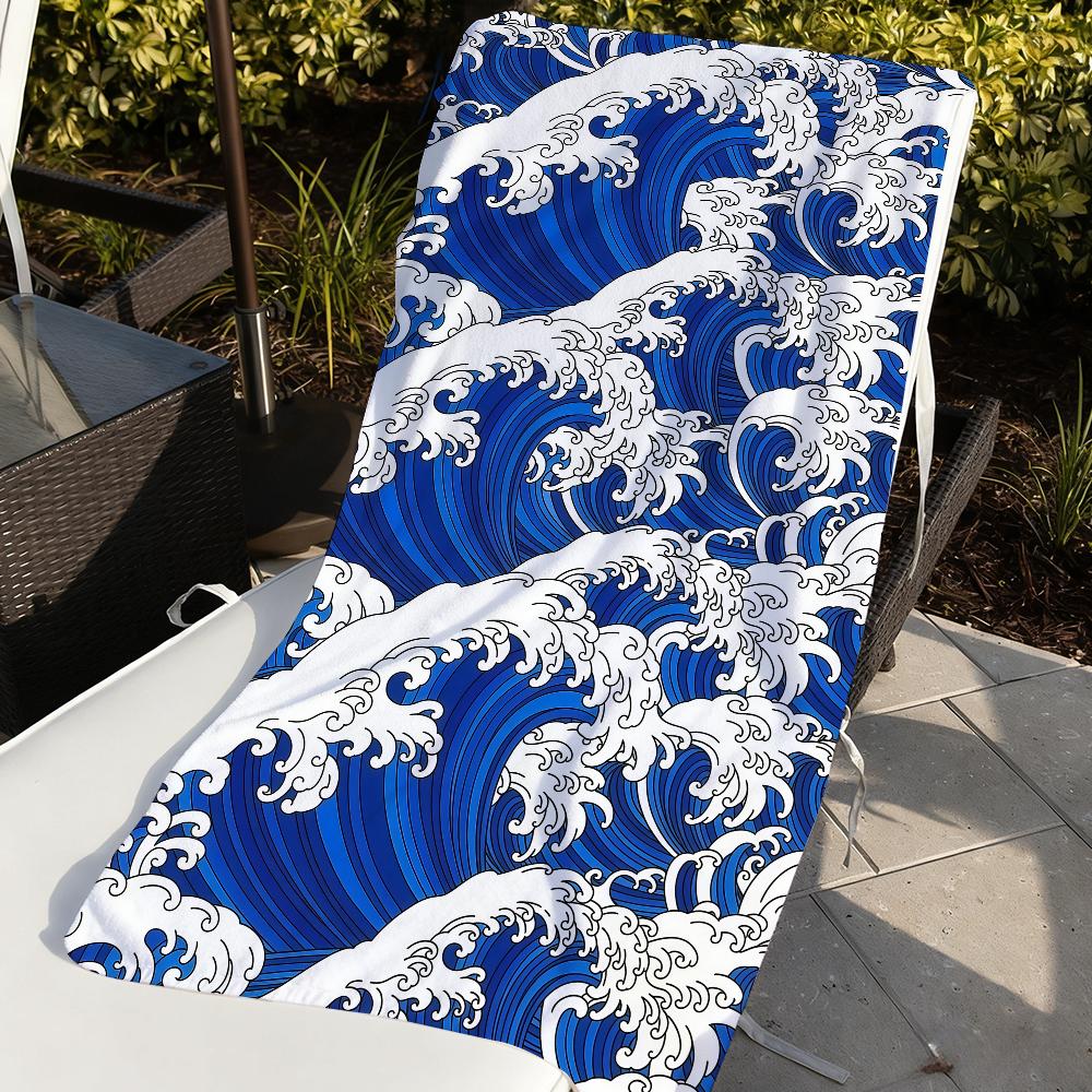 De Grote Golf bij Kanagawa Hokusai Handdoek Sneldrogende Strandhanddoeken Zijn Geschikt Voor Zwembaden Kamperen Yoga En De Sportschool