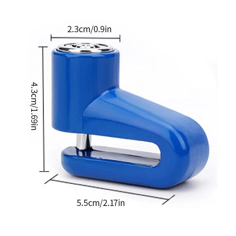 Anti-Theft Motorcycle Disc Brake Lock Safety Wheel Lock for Mountain & Road Bikes Includes 2 Keys