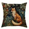 Short Plush Material Pillowcasewild Animal Themed Cushion Covers: Bear, Fox, Deer & Highland Cow Designs Sofa Cushion Cover Home