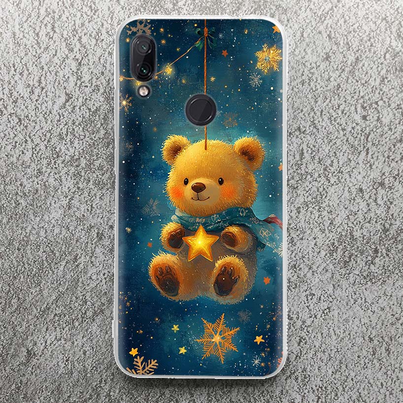 Animal Brown Cute Bear Case for Xiaomi Redmi 14C 13C 12C 13 12 Phone Shell 10C 10A 10 9A 9C 9T 9 8A 8 7A 7 6A 6 Pro 12 12C 10 10