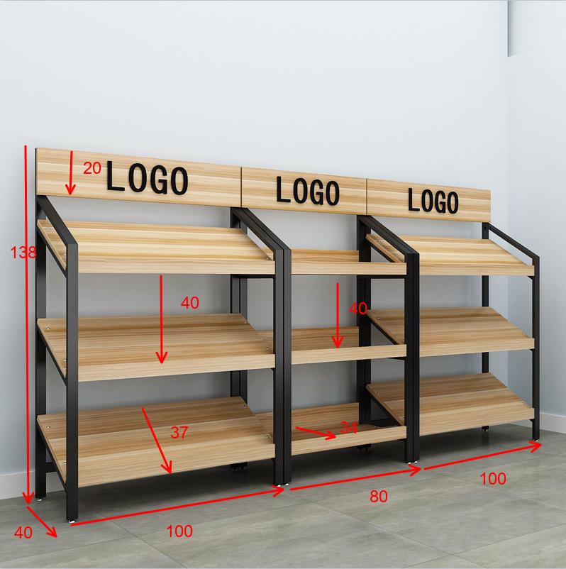 Slanted Multi-Layer Display Rack for Snacks, Jewelry, and Shoes