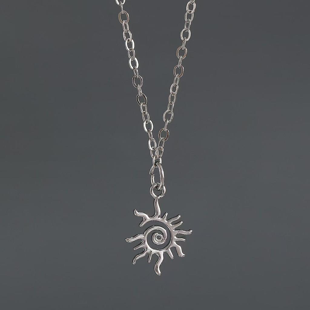 Vortex Pendant Vintage Handmade Woven Leather Necklace for Men and Women