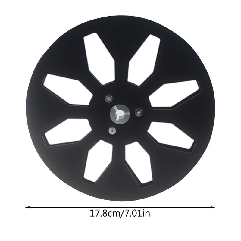 1/4 7 Inch Empty Tape Reel Aluminum Alloy 8 Hole Universal Opening Machine Part Sound Tape Empty Reel 1/4 7 Inch