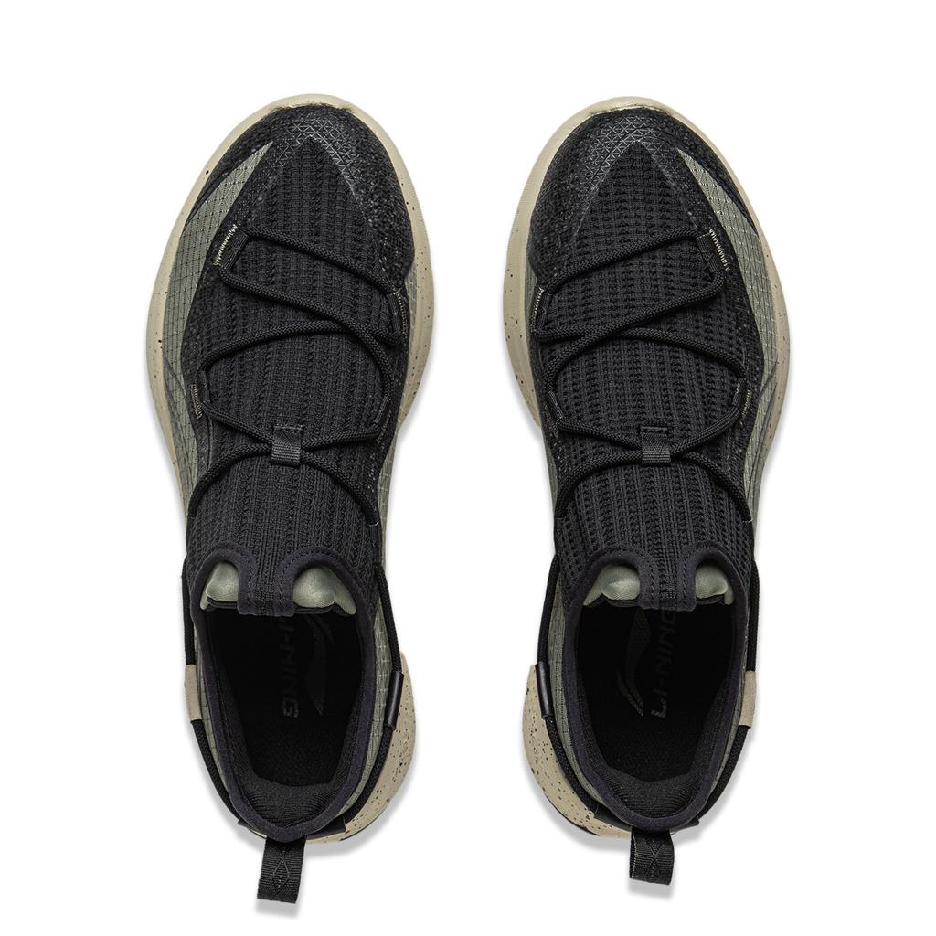 New LiNing Yunyi Slip Resistant Abrasion Resistant Low top Casual Shoes Men's Black Green AGLV133-4