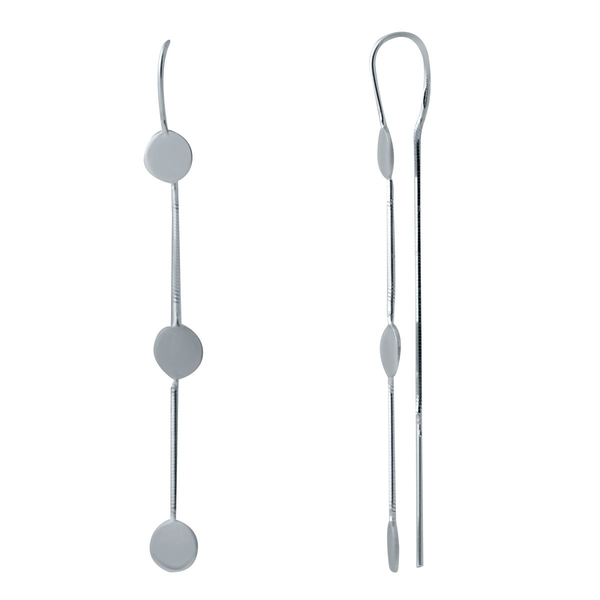 

Срібні сережки без каміння (2029915)