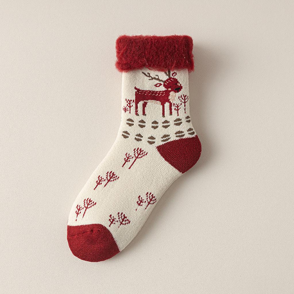 Women's -Lined Thick Christmas Socks for Cozy Home Sleep and Floor