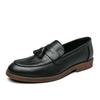Leather Casual Shoes Men Loafers Luxury Band Slip on Male Dress Shoes Leisure Style Big Size 38-47 Good Wear-resistant Sole 2025