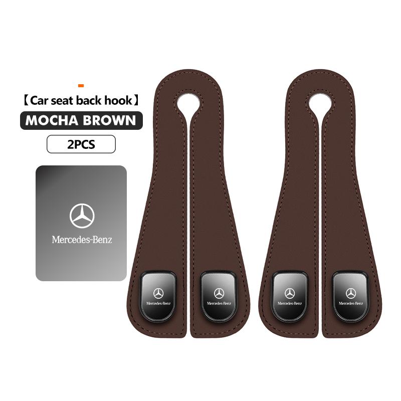Car Seat Hook Headrest Hanger Two Head Seat Back Organizer Hook For Mercedes Benz C180 C300 W124 W176 W177 C200 C260 GLC CLE CLA LX1
