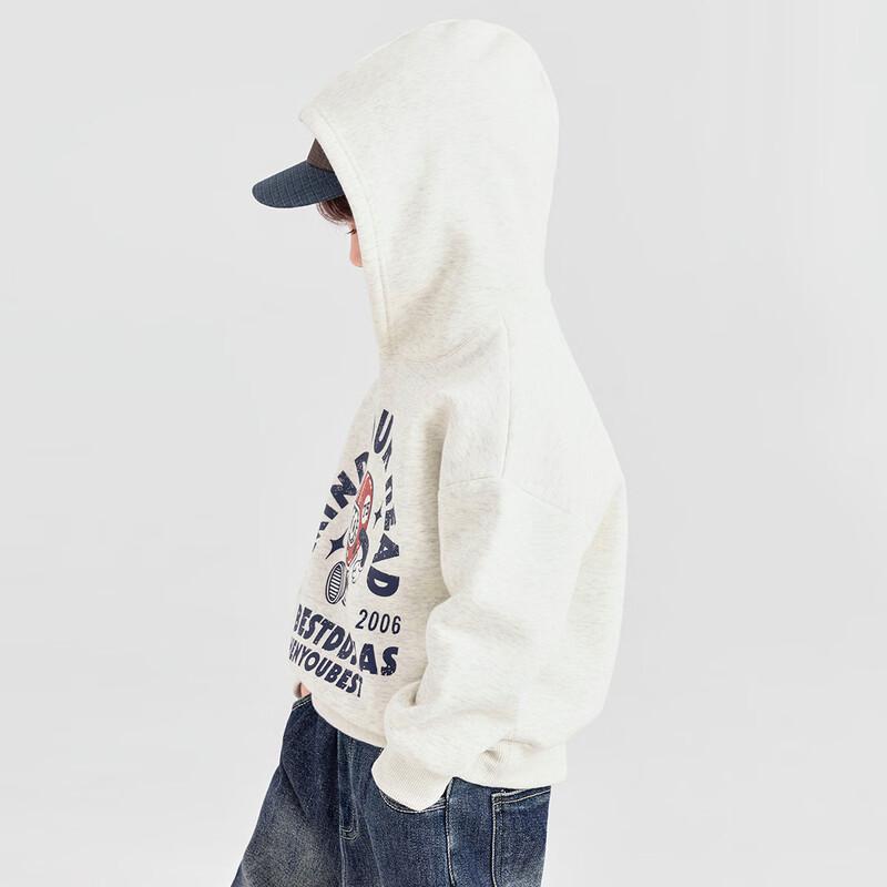 Boys' Fleece-Lined Winter Hooded Sweatshirt