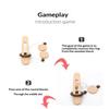 3D Wooden Interlocking Ring Puzzle IQ Challenge Brain Toy High Quality Solid Wood Perfect Classroom Prize for Elementary School Students