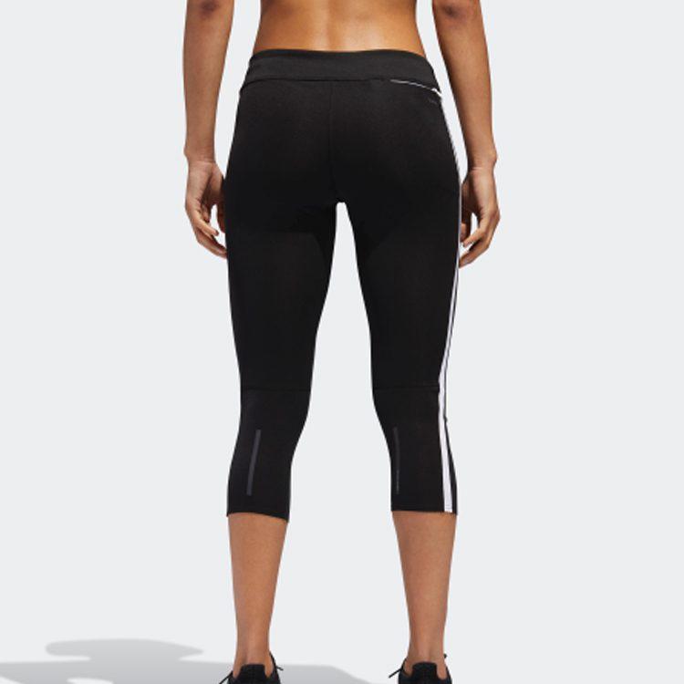 adidas Knitted Sweatpants Women's Black Moderate Slim Fit Pants CZ5076