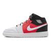 Air Jordan 1 Mid SE GS White Infrared Vaikams Batai Juodi Infrared-23 FB4417-016