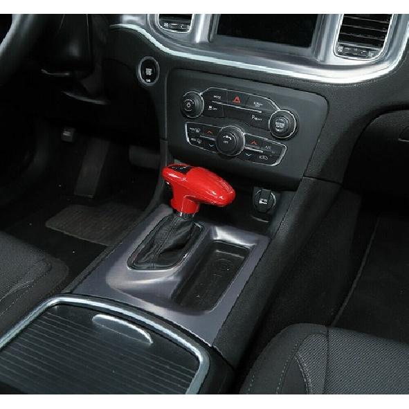 3x Schaltknauf-Zierblende Dekor für 15+ Dodge Challenger/Charger/Durango Rot