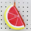 Cute Watermelon Coin Purse Zipper Cartoon Mini Card Bag Funny Plush Fruit Wallet  Women