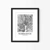 Eleville 8X10 Unframed Washington DC United States City View Abstract Road Modern Map Art Print Poster Wall Office Home Decor Minimalist Line Art