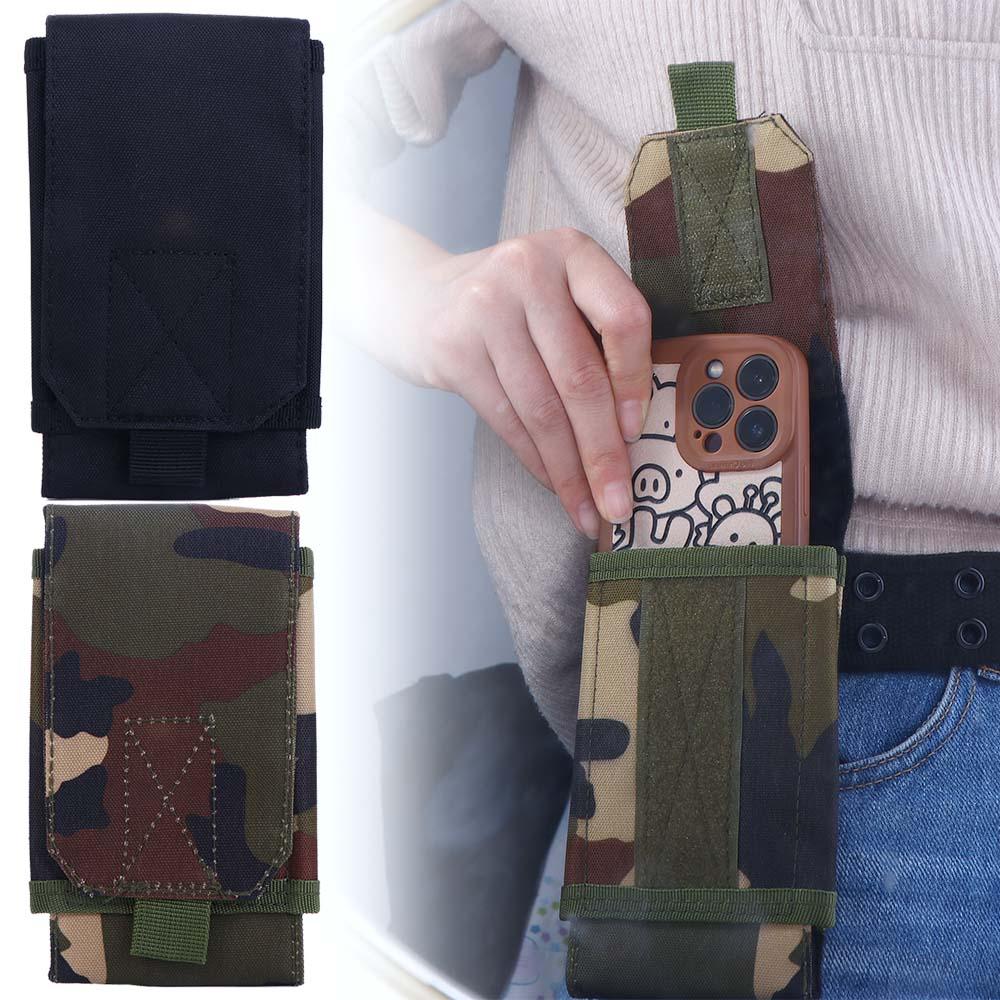 Mobile Phone Bag Nylon Belt Waist Pouch Zipper Waist Pack Army Waist Bag Waist Bag Outdoor Belt Bag