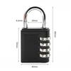 4 Dial Digit Combination Lock Weatherproof Protection Security Padlock Outdoor Safely Code Lock