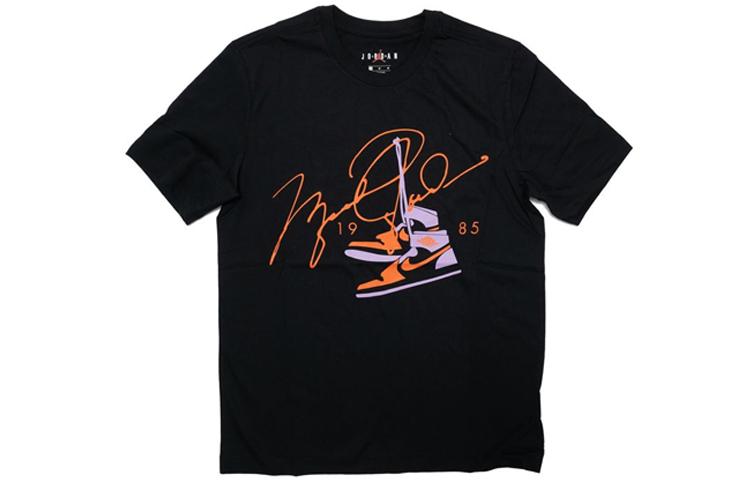 Мужские футболки Jordan AJ85 Signature с круглым вырезом, умеренного прямого кроя BQ5539-010 S