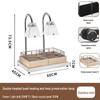 Commercial Food Warming Lamp Station with Base Heating