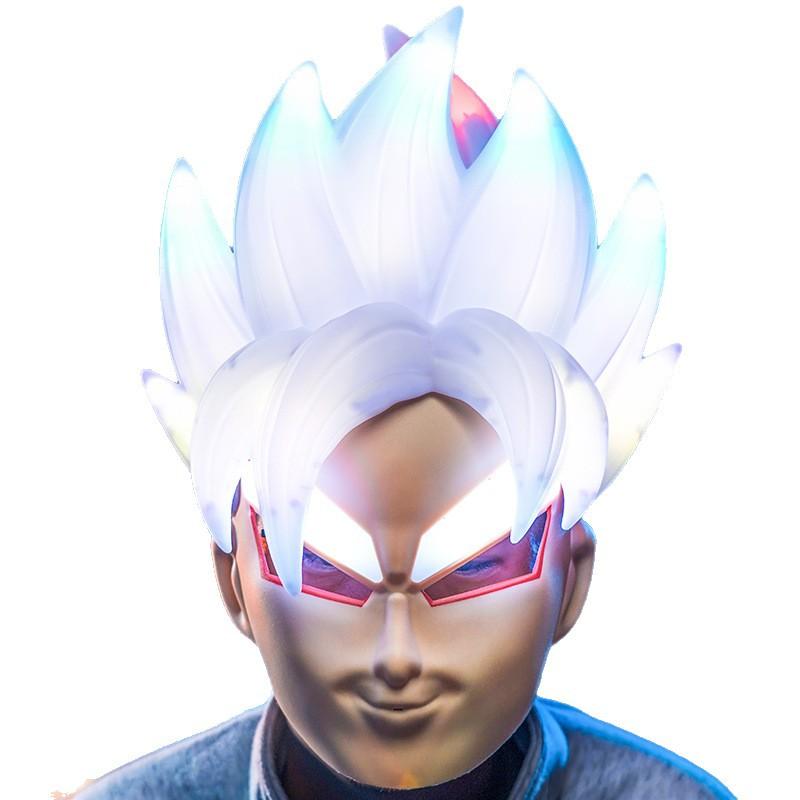 Dragon Ball Super Saiyan Deformation Luminous Mask Colorful Light Fog Effect Cosplay Role-Playing Surprise Birthday Gift
