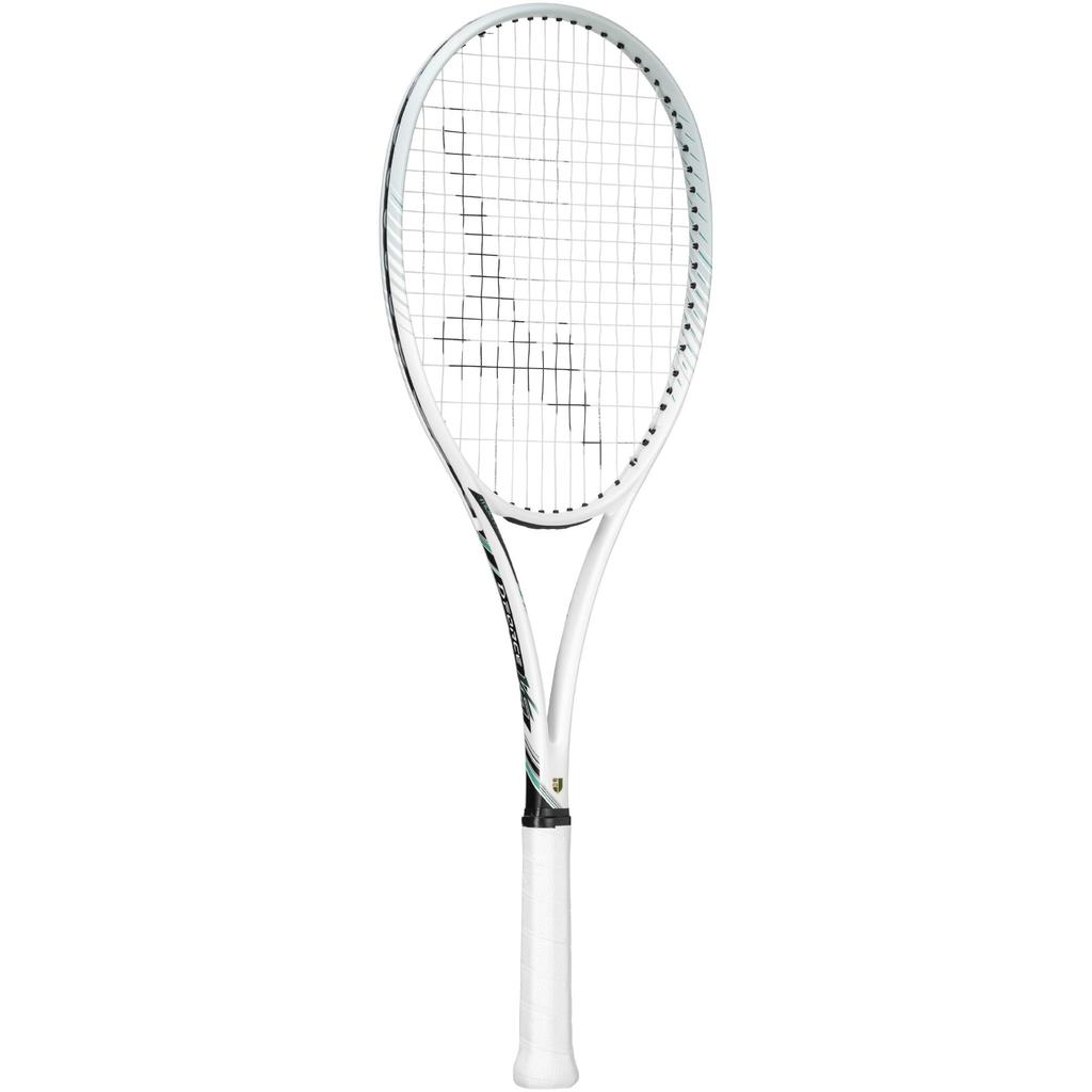 Mizuno Deeforce Tennis Racket 63JTN547 VS-10 (Soft Tennis), Unisex, White/Jade Green, 0X,