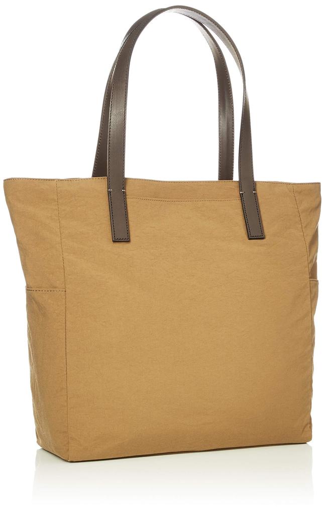 Margaret Howell Idea Tote Bag Nylon and Cowhide A4 Shoulder Plenty of Simple and Natural Adult Made in Mustard "Gable" - Leather, Lightweight, Size,