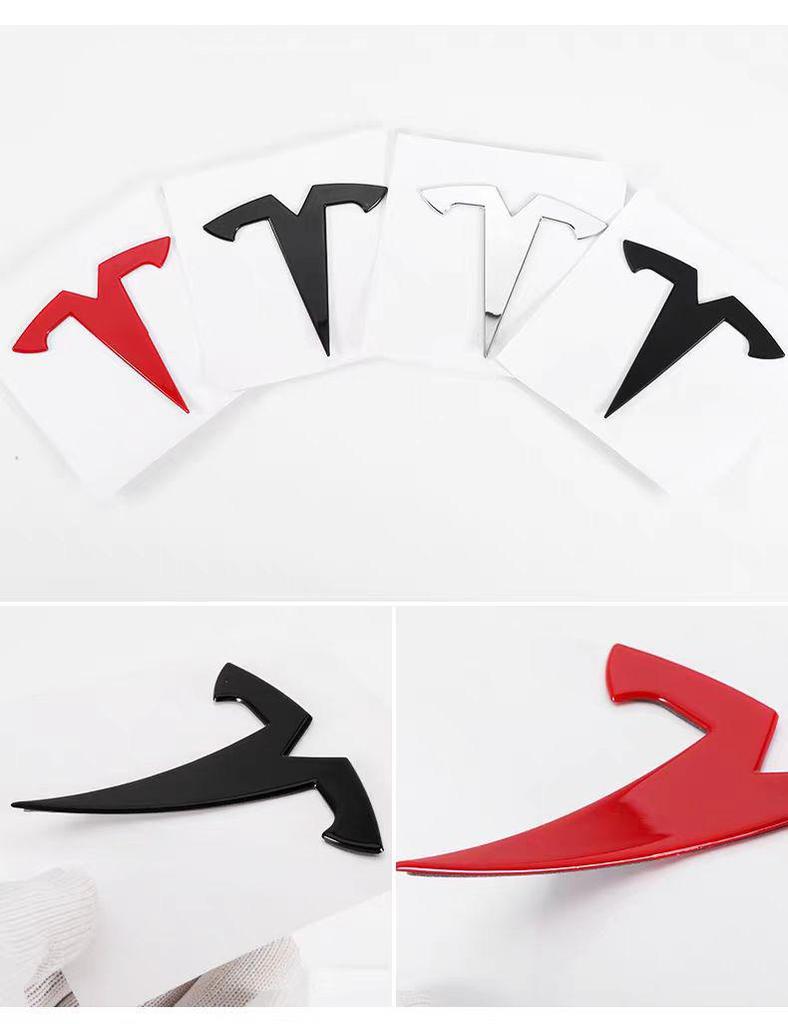 Tesla Model 3 SY X Kofferraum Kunststoff Logo Aufkleber - TESLA Englischer Buchstabe Auto Aufkleber