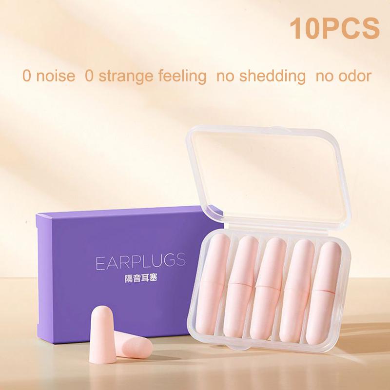 4/10Pcs Soft Slow-Rebound Earplugs for Noise Reduction and Sound Insulation Ideal for Sleeping and Hearing Protection
