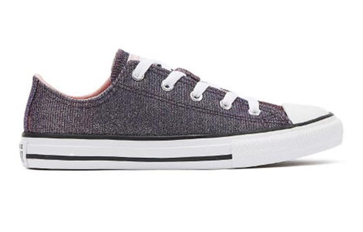 Converse Chuck Taylor All Star Abrasion Resistant Breathable Low top Kids Canvas Shoes Purple Pink Teenagers 665102C