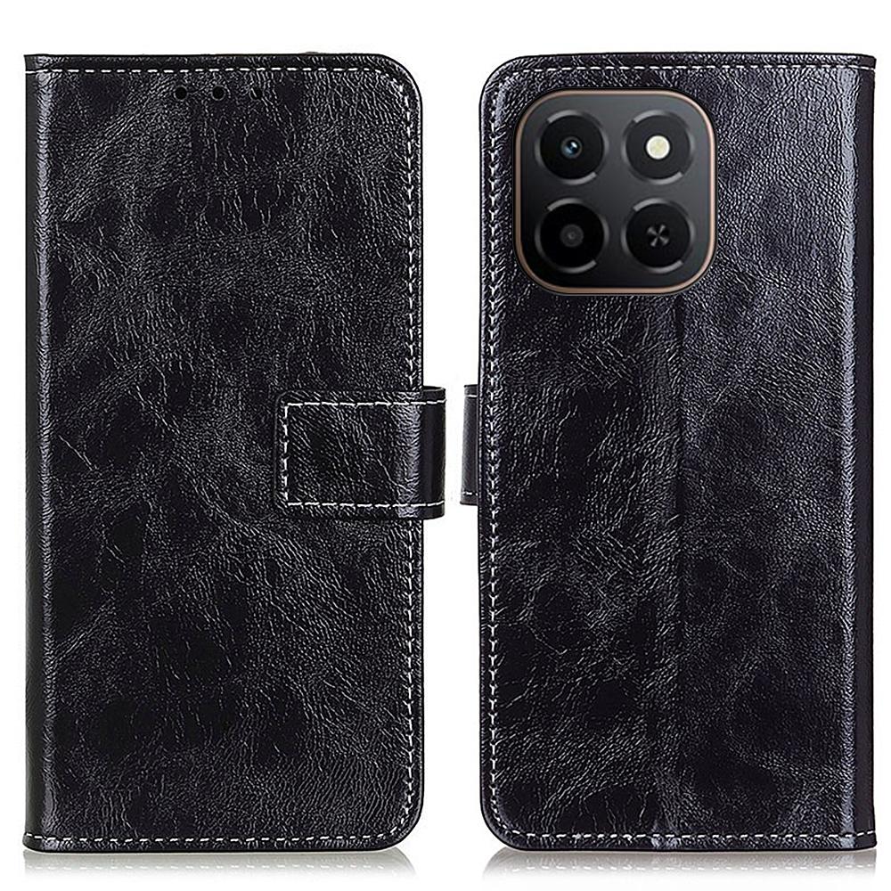 Für Honor X6c 4G Hülle Brieftasche Leder Handyhülle Crazy Horse Textur