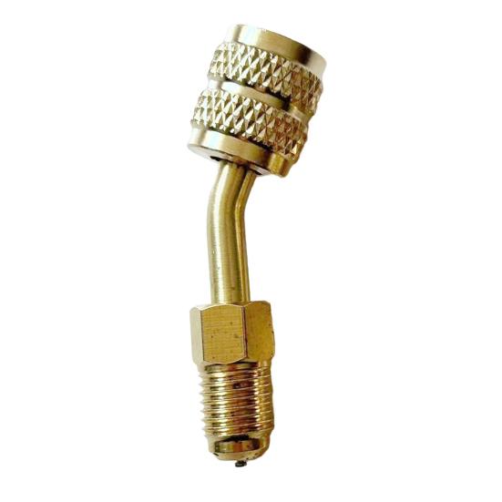 R410 Refrigerant Brass Adapter Rustproof Corrosion Resistant Universal Reverse Thread