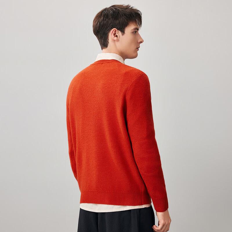 Men's 100% Wool Round Neck Sweater