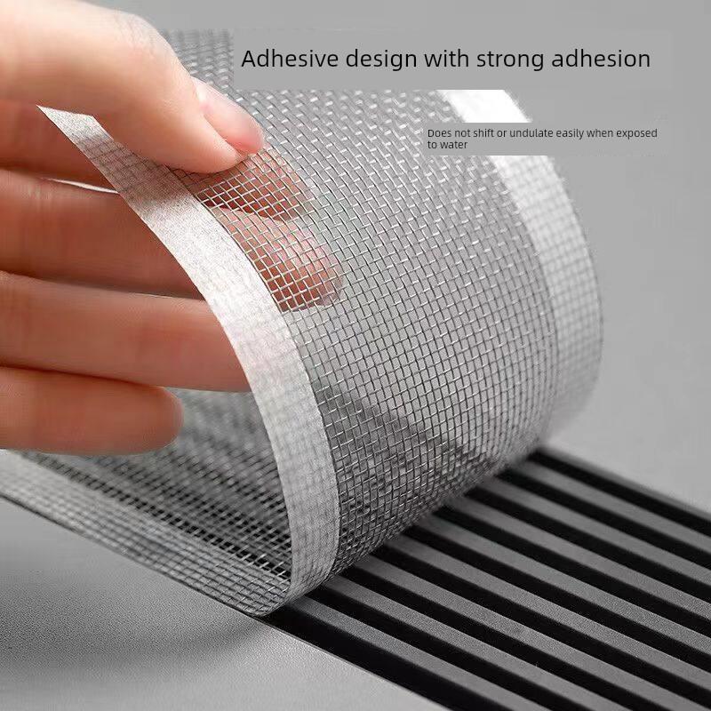 Rectangular Drain Sticker Disposable Bathroom Toilet Household Sewer Anti-Clogging Hair Filter Net Insect-Proof Universal