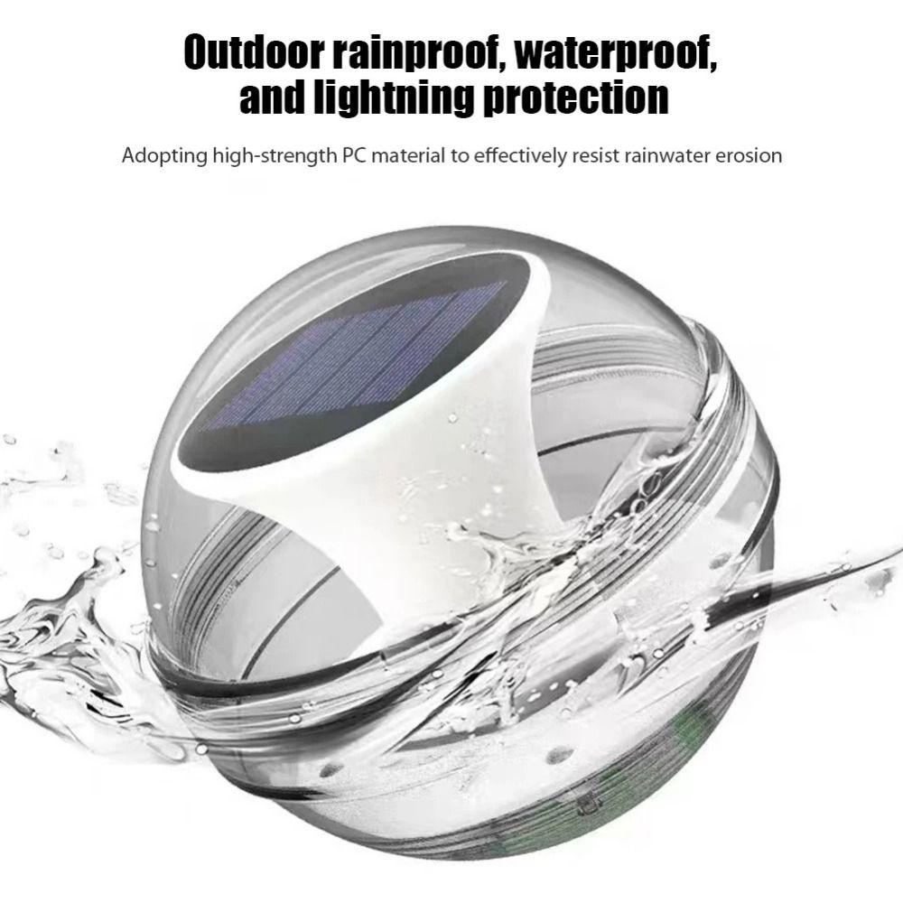 Solar Powered Solar Water Floating Light Color Changing Ambient Decorative Lamp  Courtyard Pool