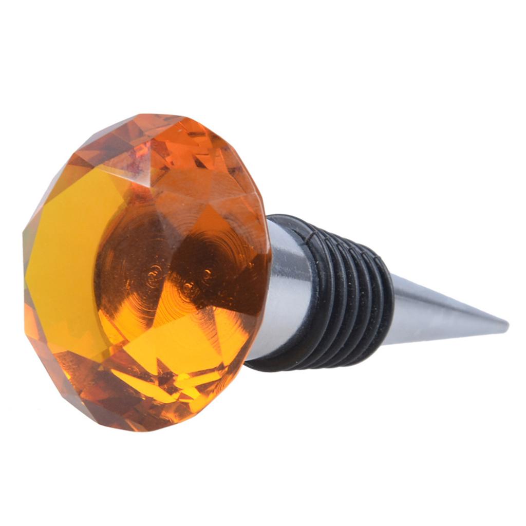 Zinc Alloy Bottle Champagne Corks Wine Stopper Premium Quality Creative Crystal Different Colors Decorative Gift Hom