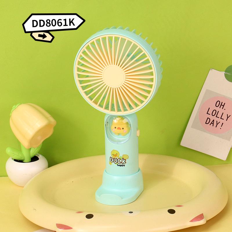 Cartoon Desktop USB Fan & Mobile Phone Holder Color Options