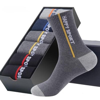 Men's Mid-tube Socks Four Seasons Sports Socks Sweat-absorbent Breathable Trendy Socks Lot