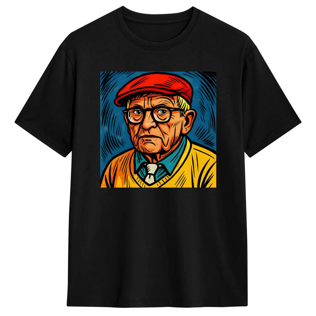 Casual TShirt Summer David Hockney Fashion TShirts Cotton Tee Shirt For Unisex Y2k Retro Pattern Short Sleeve Tees