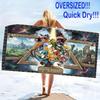 Legend Zelda Print Beach Towel, Large Soft Quick Dry Towel for Beach Camping Swimming