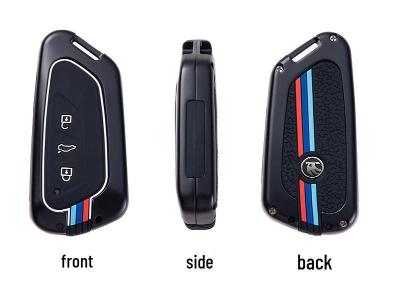 Skoda Octavia PRO 2021 Key Case: Metal Shell & Buckle Design for Women