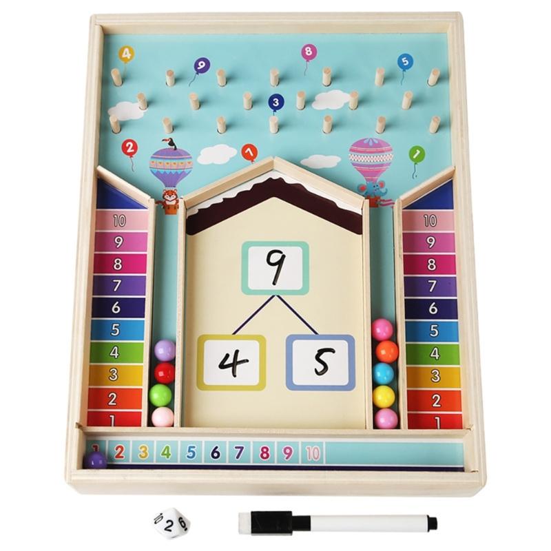 

Children s Wood Counting Toy Hand On Math Skills Development with Assembly, Fun Learning Gift for Preschoolers 1