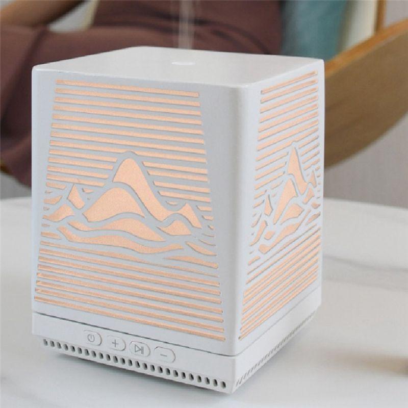 A20F-Sand Painting Ultrasonic Aromatherapy Scent Machine Home White Noise Speaker Small Desktop Humidifier Diffuser