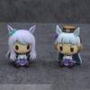 4Pcs/Set Uma Musume Pretty Derby Chibi Figures Mini Horse Ears Kitasan Black Gold Ship Tokai Teio Oguri Cap Cute Anime Model Toy