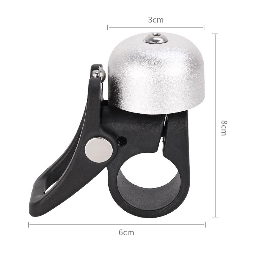 Electric Scooter Bell Louder Sound Aluminum Alloy Cycling Handlebar Bell Horn with Folding Hook for Xiaomi M365