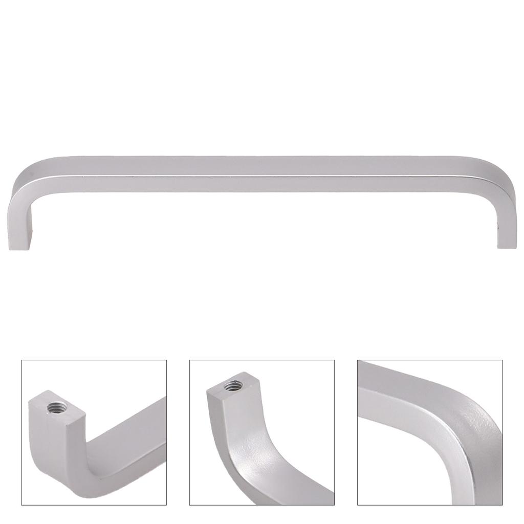 Hardware Door Handle Kitchen Knobs Silver Space Aluminum
