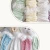 Breathable Cotton Lace Socks for Kids Age 3-13 Years Soft & Comfortable Elastic Leg Warmer with Dot Tulle