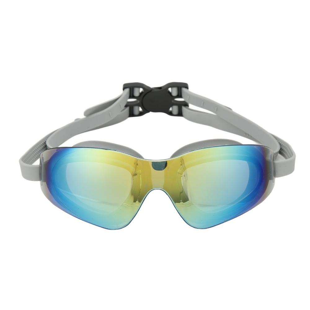 No Leaking Swim Glasses with PC Mirror Silicone Goggles Swimming Goggles  for Men and Women