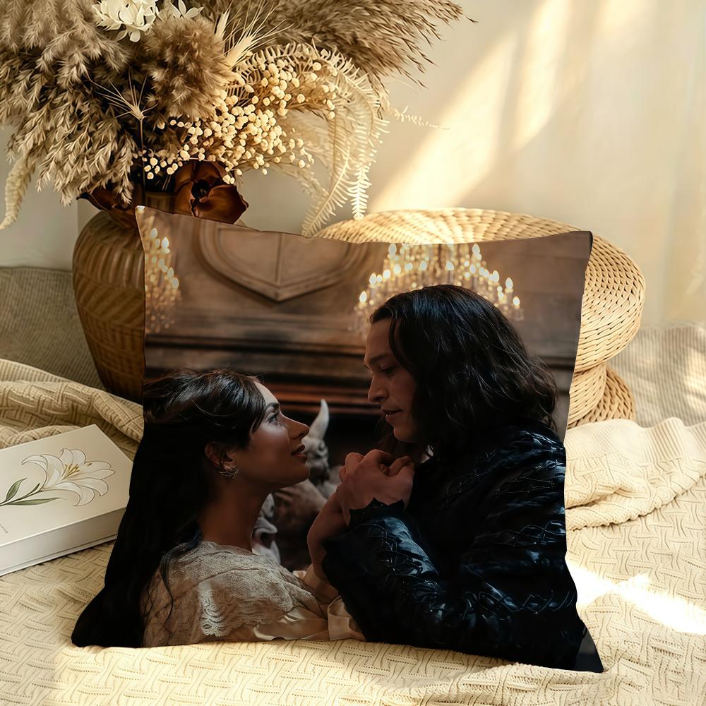 Movie DDracula a Love TTale cushion cover Soft Smooth Hidden Zipper Washable Decorative Couch Office Housewarming Gift